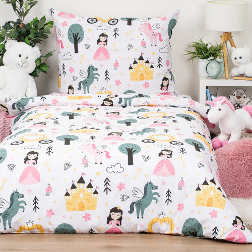 Lenjerie de pat din bumbac pentru copii 4Home Fairytale Dream, 140 x 200 cm, 70 x 90 cm