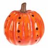 Decorațiuni LED de toamnă Dovleac cu găuri, 19 x19 x 19 cm, ceramică