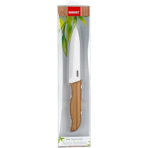 Banquet Keramični nož za rezanje Acura Bamboo,23,5 cm