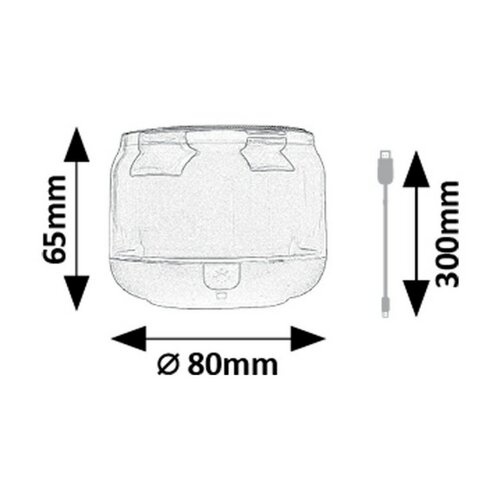 Rabalux 76110 stolná LED lampa s reproduktorom Radelia, RGB, bluetooth, 3W, IP20