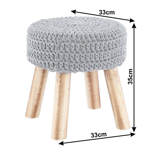 Hocker Naida, Grau