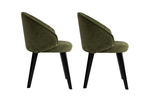 Set de scaune de sufragerie Bentley Green andBlack, 2 buc.
