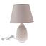 Keramická stolní lampa Vela, 38 cm, béžová