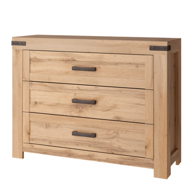 MORATIZ 3S komód, wotan korszak