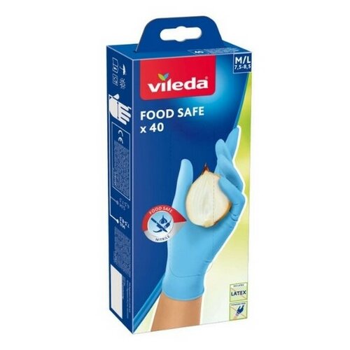 Vileda Food Safe rokavice M/L 40 kos