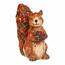 Decorație de toamnă Veveriță cu alune, 12 x 7 x 13cm, ceramică