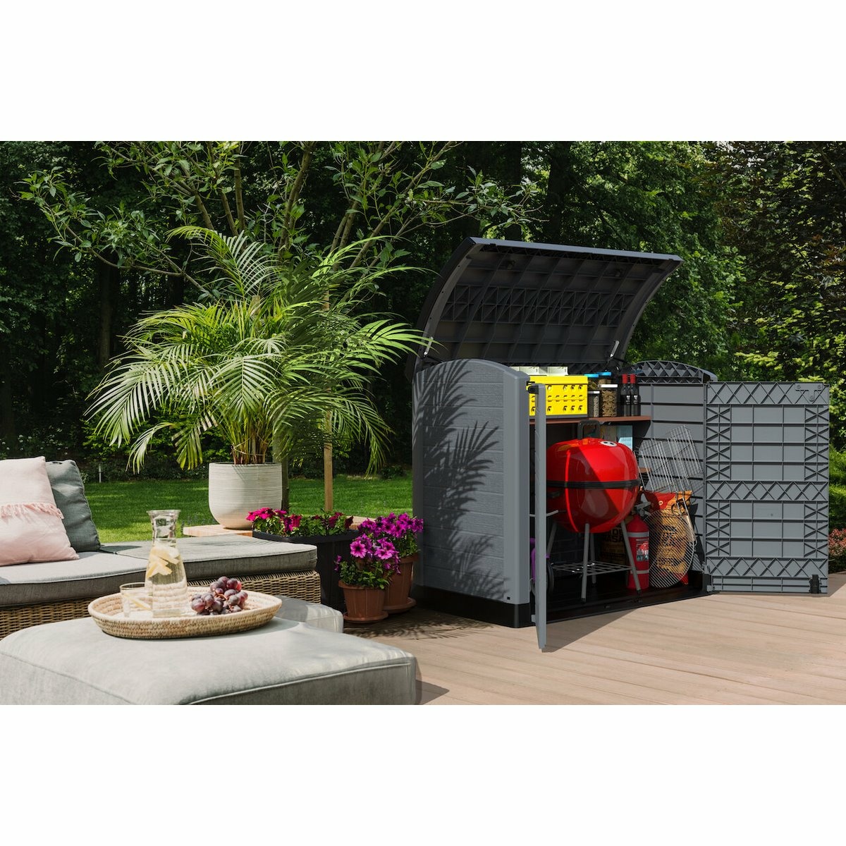 Duramax Plastový úložný box StoreAway šedá, 1200 l - thumb (5)