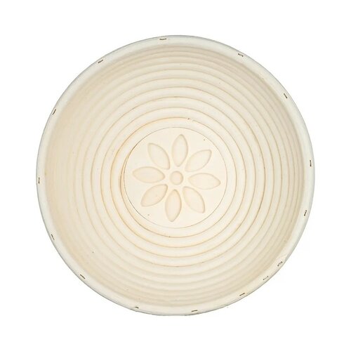 Banquet Tigaie rotundă pentru pâine Natural,diametru 21 x h. 7,5 cm, floare