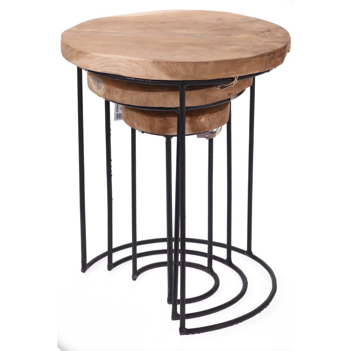 Odkládací stolky Teak, 3 ks