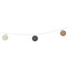 Lanț de lumină Raffia LED , 360 cm, 12 bile,diametru 6 cm, cronometru