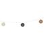 Lanț de lumină Raffia LED , 360 cm, 12 bile,diametru 6 cm, cronometru