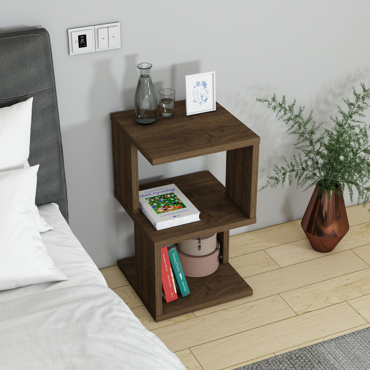Noční stolek Salvia Walnut - thumb (3)