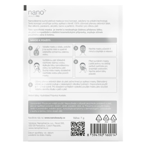 nanoBeauty Inert nanorostos maszk