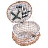 Picknickkorb aus Weide für 2 Personen, 42 x 34 x 25 cm, 2,75 kg