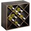 Kesper 69244 Raft de vin colorat închis , 50 x 50x 25 cm