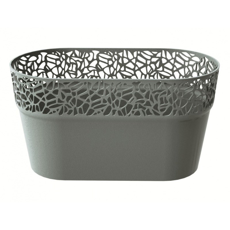 Obal na kvetináč Naturo sivá, 27,5 cm, 27,5 cm