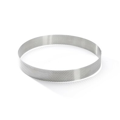 De Buyer 3098.09 perforiran okrogel okvir za torte24,5 cm, nerjaveče jeklo