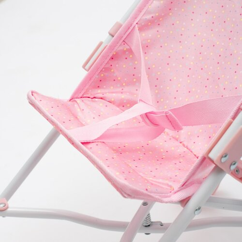 Baby Mix Faltbarer Puppenbuggy Tara rosa, 54 x 28 x 50 cm