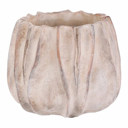 Betonski obod za cvetlični lonec S1, siv, 18 x 15cm