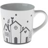Ceramiczny kubek Domki II, 470 ml