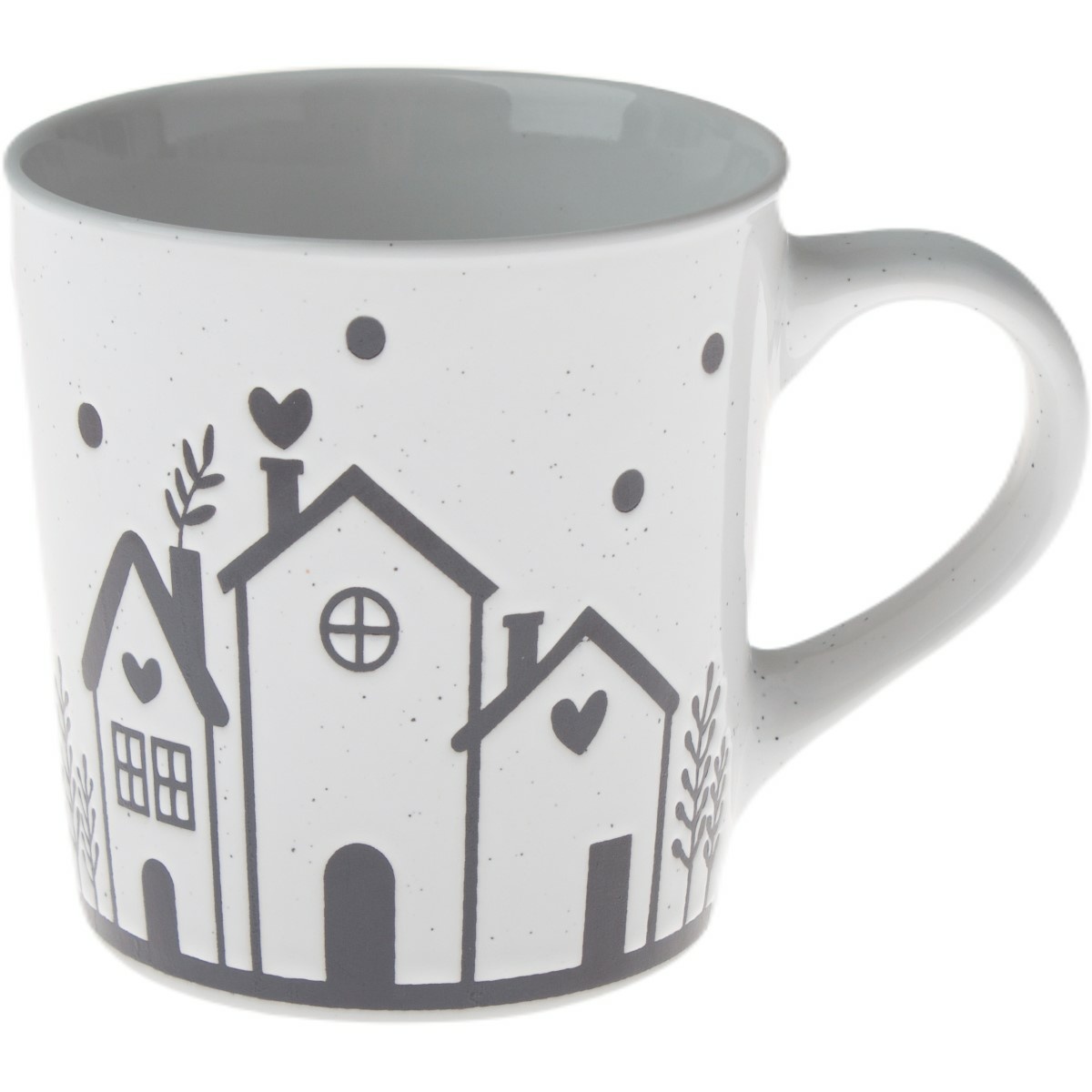 Keramický hrnček Houses II, 470 ml