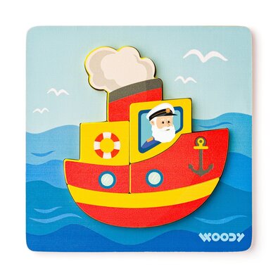 Woody Puzzle Baby Boat