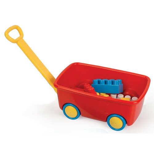 Primul meu cărucior cu cuburi Dolu, roșu