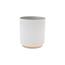 Husă ceramică pentru ghiveci cu suport din bambus,12 x 12 x 13 cm