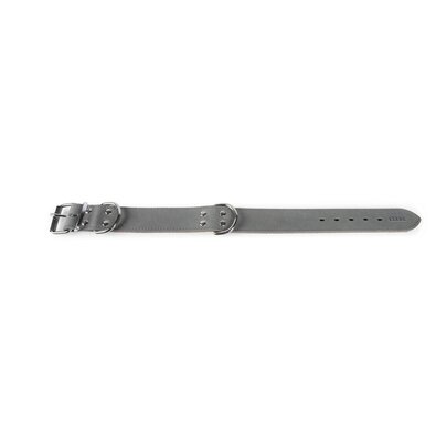 Tommi Fettleder Halsband Clyde Grau, 60 x 4 cm