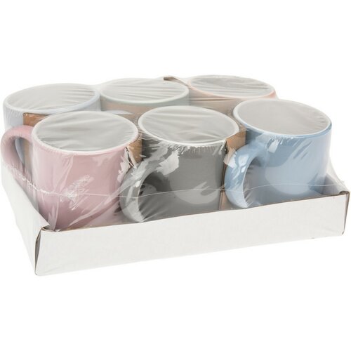 Set 6 căni din ceramică EH Color, 150 ml