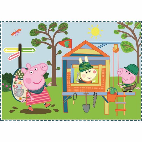 Trefl Puzzle Peppa Pig: Amintiri de vacanță, 4in1