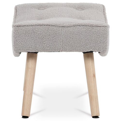 Podnóżek Bouclé GREY2, szary