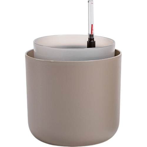 Ghiveci cu auto-irigare Plastia Tolita, maro, diam. 16 cm
