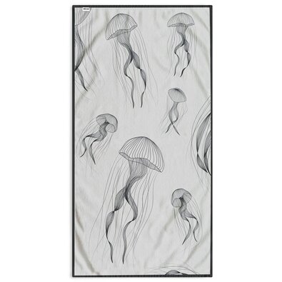 DecoKing Plažna brisača Jellyfish, 90 x 180 cm