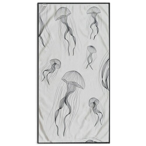 DecoKing Plažna brisača Jellyfish, 90 x 180 cm