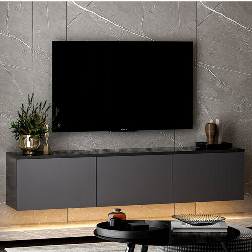 TV stolík Neon Illuminated Anthracite