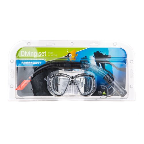 Sportwell Adult Diving Set 2 Stück, schwarz - rot