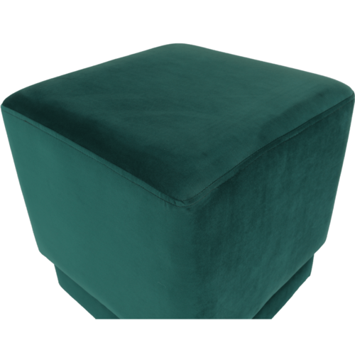 Taboret Alim, zielony, 40 x 40 x 40 cm