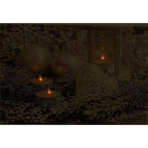 LED Obraz na plátne Vianočné zátišie, 60 x 40 cm