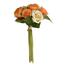 Buchet artificial de boboci de trandafiri portocalii, 22 cm