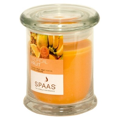 Vonná svíčka Spaas ve skle, Tropical Fruit, oranžová