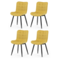 Set de scaune de sufragerie HC-462 YEL2, 4 buc