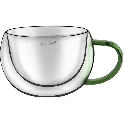 Lamart LT9112 2-dielna súprava pohárov nacappuccino Vaso, 270 ml, zelená