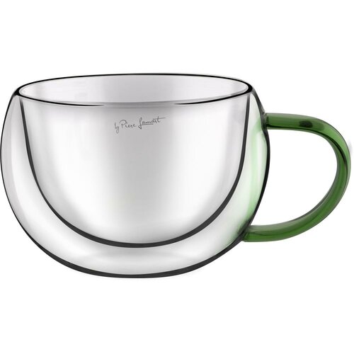 Lamart LT9112 2dielna sada pohárov na cappuccino Vaso, 270 ml, zelená
