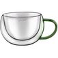 Lamart LT9112 2dielna sada pohárov na cappuccino Vaso, 270 ml, zelená