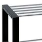 Schuhregal 2 Etagen, schwarz, 80 x 30 x 32 cm