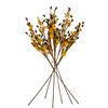 Súprava jesenných vetvičiek Zasnežený šípok 89 cm, 6 ks