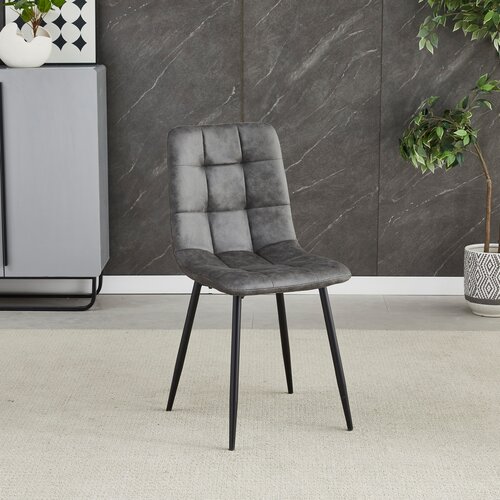 Scaun de sufragerie Vintage CT-281 BK3, negru