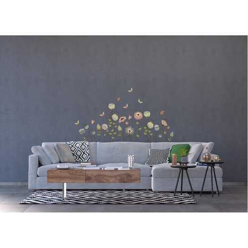 Самоклеюча прикраса Flowers colors, 42,5 х 65 см