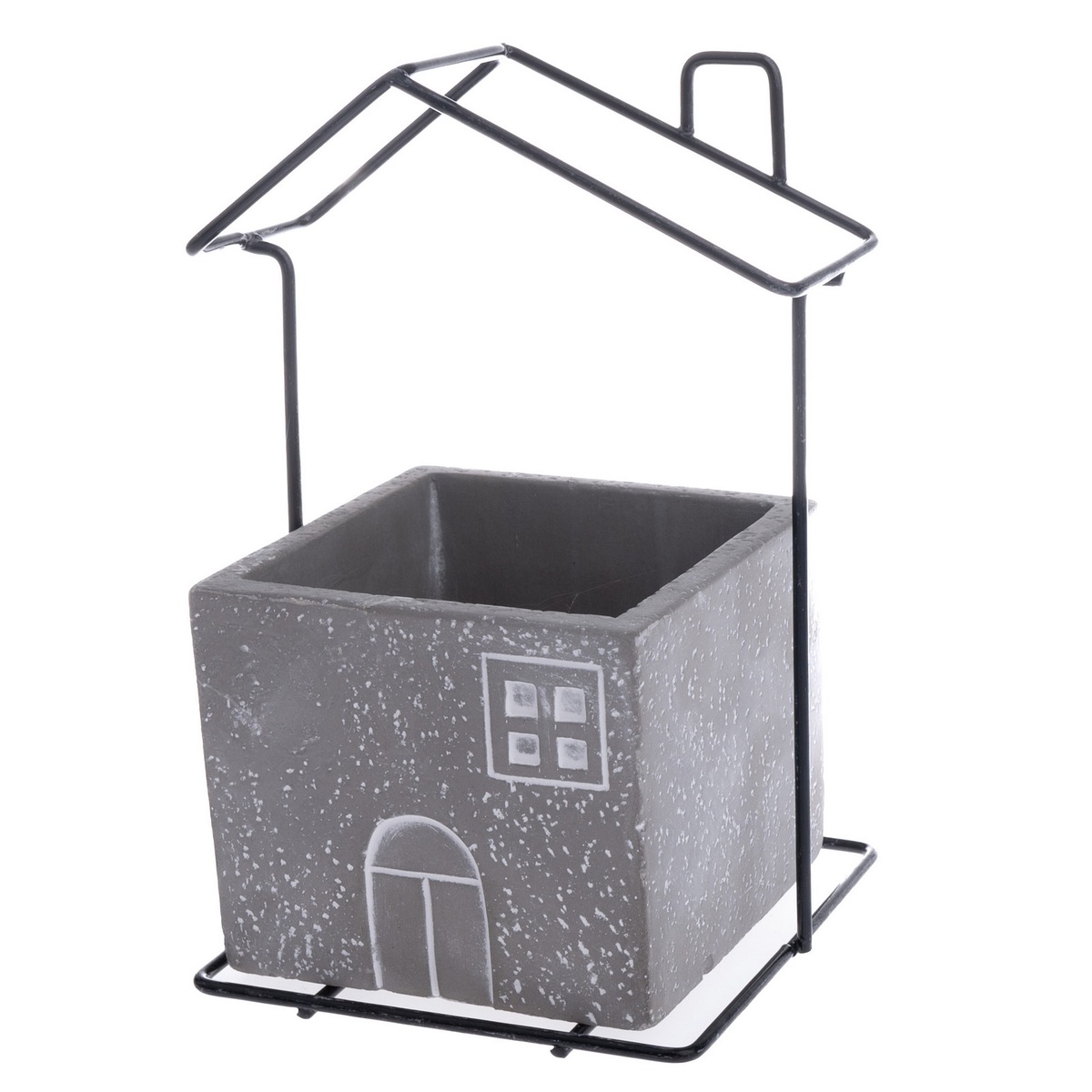 House virágtartó szürke, 14,5 x 20 x 12 cm akciós termékkép 1